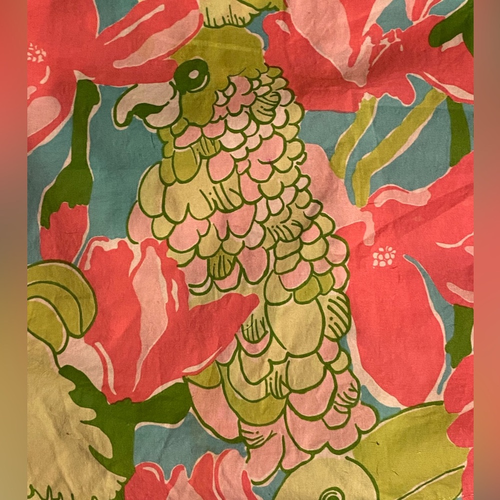 Like new Lily Pulitzer skort,neon pink,green,blue tropical floral/parrot print,2 - Picture 4 of 8